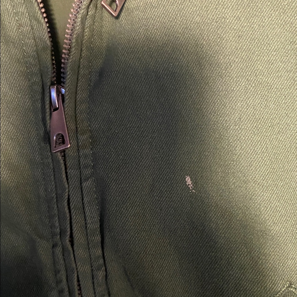 Hollister Green Bomber Jacket with Jersey City Patch - Picture 4 of 5